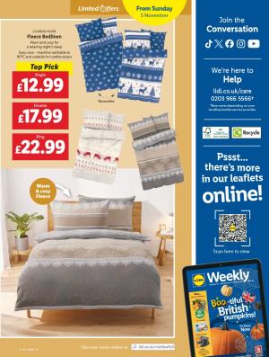 Cozy Winter Bedding at Lidl - Starting November 3